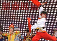 1月31日，演員在晚會(huì )上表演