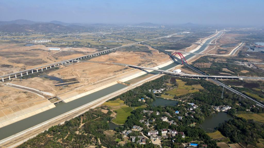 引江濟淮工程菜巢線(xiàn)通水