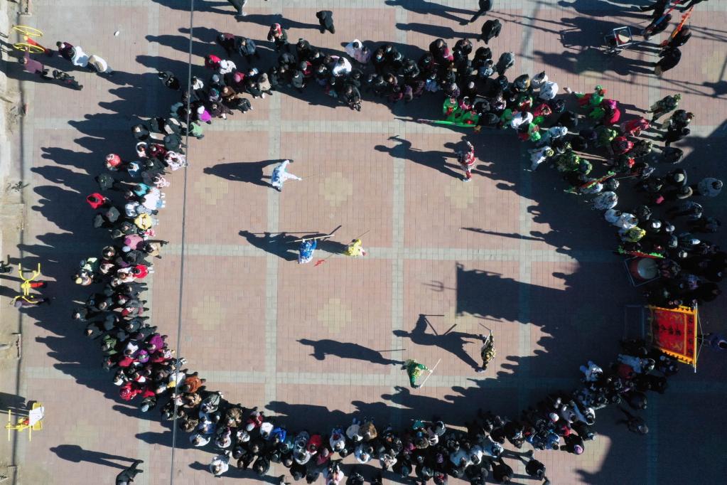 河北豐寧：非遺“黃旗武會(huì )”迎元宵