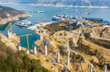 湖北宜昌:三峽樞紐茅坪港疏港鐵路加緊建設