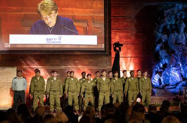 以色列舉行猶太人大屠殺紀念日活動(dòng)
