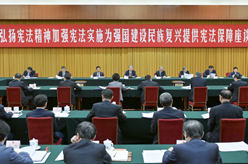 趙樂(lè )際出席“弘揚憲法精神，加強憲法實(shí)施，為強國建設、民族復興提供憲法保障”座談會(huì )并講話(huà)