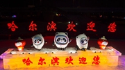 冬奧要來(lái)了，夜幕下的哈爾濱變身“氛圍組”