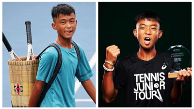 每天揮拍不低于7000次，網(wǎng)球改變了背簍少年的人生