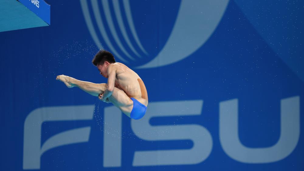 成都大運會(huì )｜跳水——男子跳臺：黃子淦、楊凌分獲冠亞軍