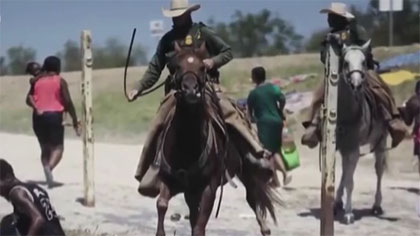 美國揮鞭趕移民：遭驅逐移民——我們被拴著(zhù)鐵鏈趕回國