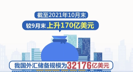 國家外匯管理局：10月末中國外匯儲備規模為32176億美元
