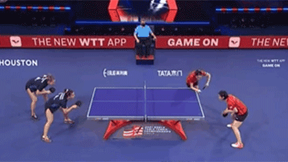 2021世界乒乓球錦標賽：世乒賽女雙首輪 陳夢(mèng)錢(qián)天一順利晉級