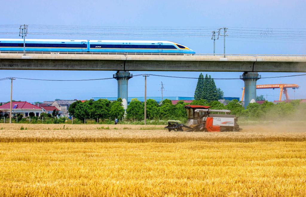 全國“三夏”麥收進(jìn)度過(guò)半